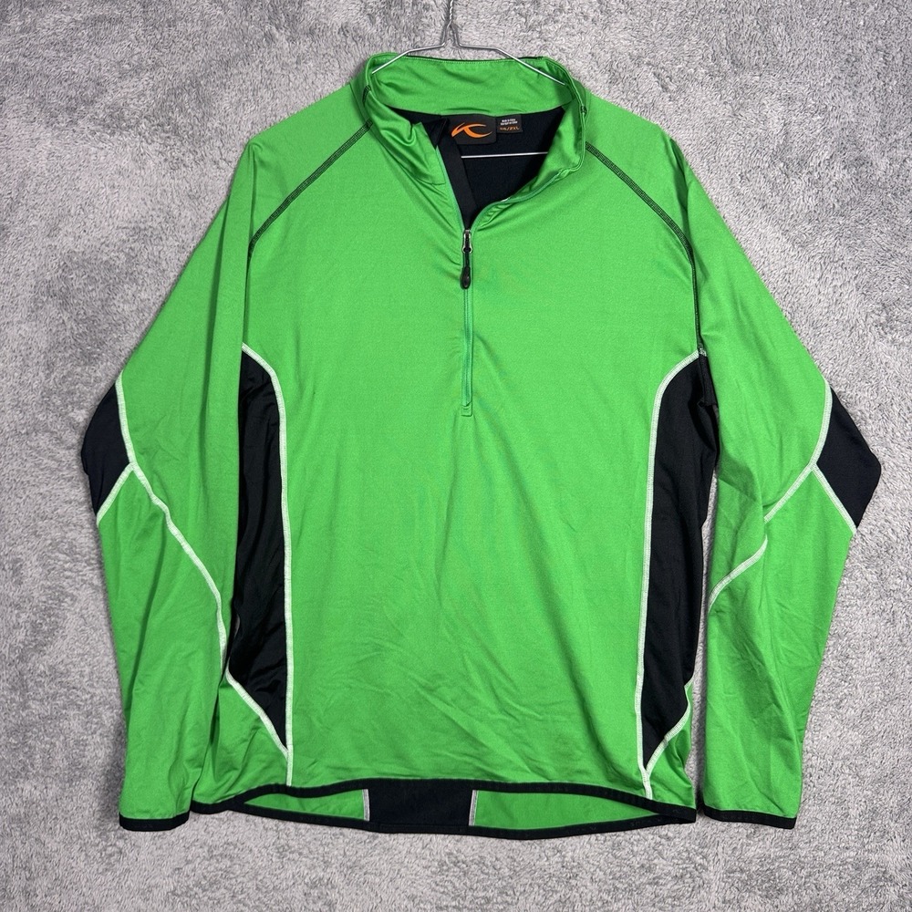 KJUS 1/4 Zip Pullover Jacket Mens 2XL EU 56 Keano 1/2 Zip Golf Tech Wicking